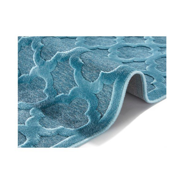 Modra preproga iz viskoze Mint Rugs Bryon, 80 x 125 cm-image-2