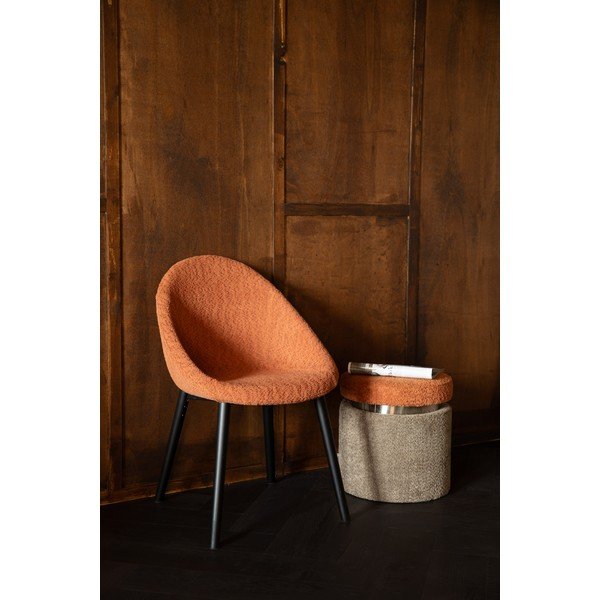 Oranžen oblazinjen jedilni stol Fenna – Dutchbone-image-1