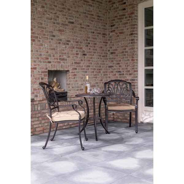 Aluminijasta okrogla vrtna mizica ø 62 cm Amalfi – Hartman-image-2