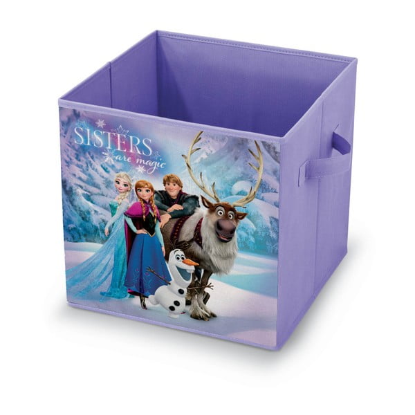 Vijolična škatla za shranjevanje Domopak Living Frozen