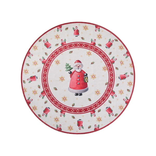 Rdeča okrogla preproga z božičnim motivom ø 160 cm Toy's Delight Santa Claus – Villeroy&Boch