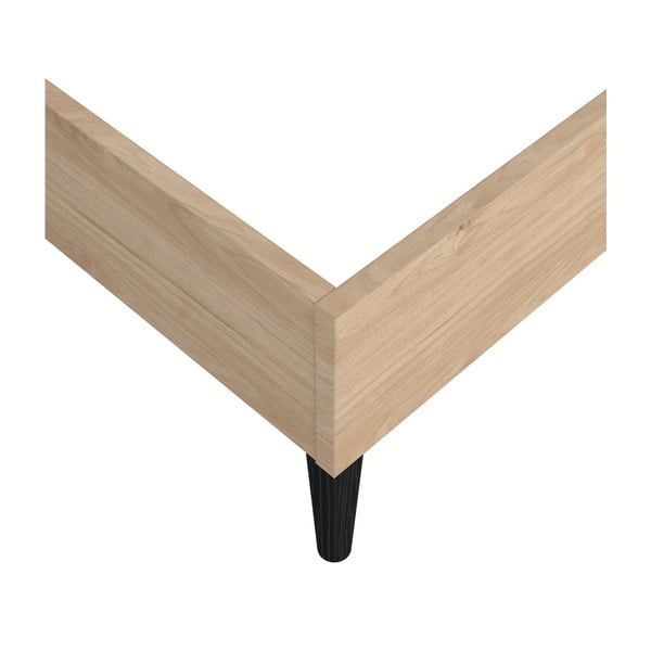 Zakonska postelja brez letvenega dna 160x200 cm v naravni barvi Ry – Tvilum-image-3