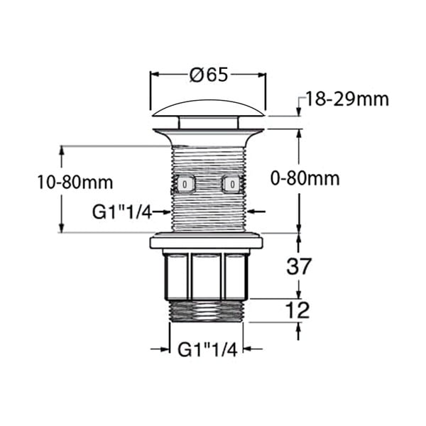 Zgornji del sifona za umivalnik – Sapho-image-1