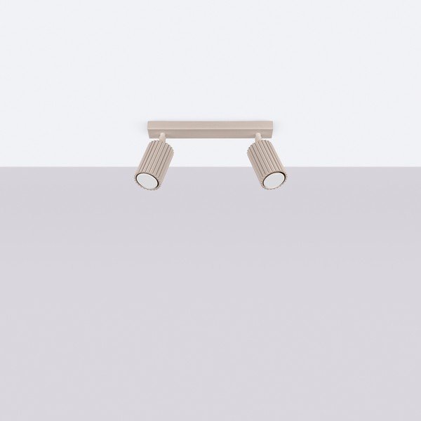 Sivorjavo kovinsko točkovno svetilo 6,5x30 cm Gleam – Sollux-image-2