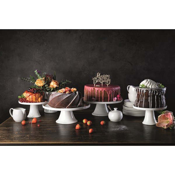 Porcelanast platenj za torto Basic – Maxwell & Williams-image-1