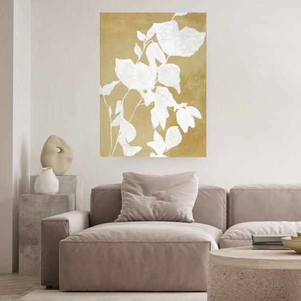 Ročno naslikana slika 90x120 cm Yellow - Malerifabrikken-image-1