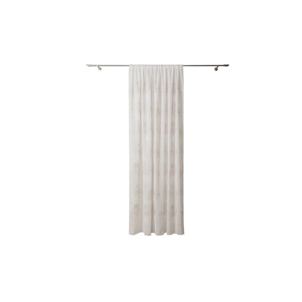 Bež prosojna zavesa 140x260 cm Cybele – Mendola Fabrics-image-2