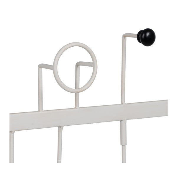 Bel kovinski stenski obešalnik – Ixia-image-2
