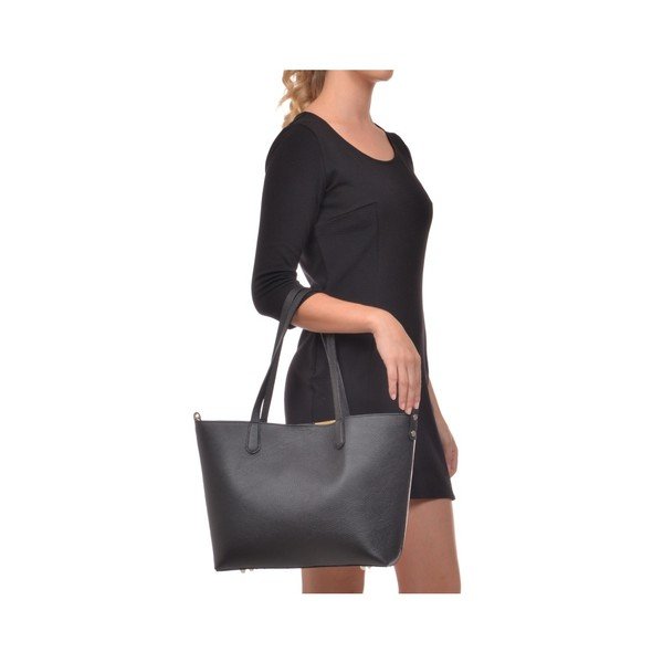 Črna usnjena torbica Roberta M Kulia-image-4