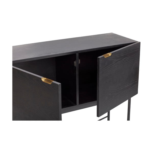 Črna komoda iz jesenovega lesa Hübsch Norm-image-4