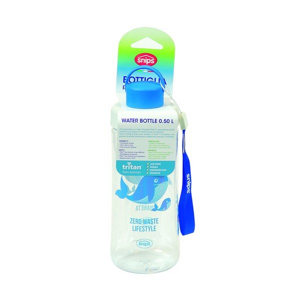 Modra steklenička za vodo Snips Whale, 500 ml-image-4