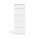 Bela visoka komoda 40x107 cm Nova – Tvilum