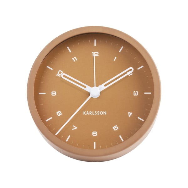 Karamelno rjava budilka Karlsson Tinge, ø 9 cm-image-2