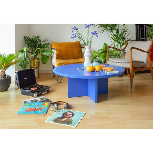 Modra okrogla mizica ø 100 cm Pausa – Really Nice Things-image-2