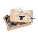 6-delni komplet jedilnega pribora za zrezke v leseni škatli WMF Cromargan®