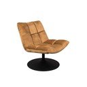 Gorčično rumen žameten fotelj Bar – Dutchbone