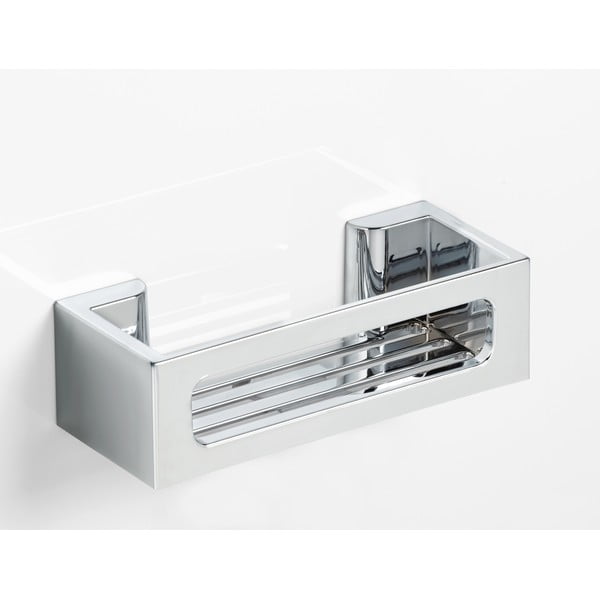 Srebrna plastična kopalniška polica Bralia - Wenko-image-3