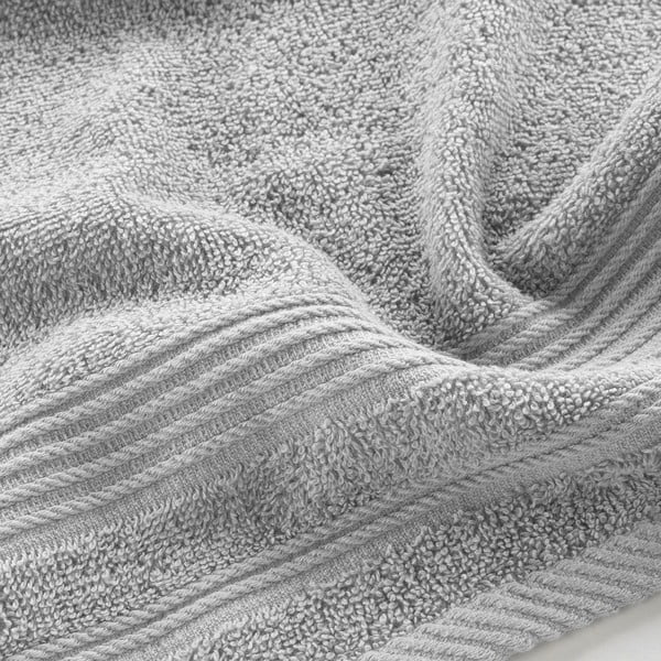 Svetlo siva frotirna bombažna brisača 30x50 cm Tendresse – douceur d'intérieur-image-2