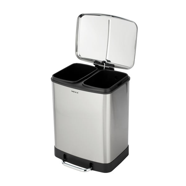 Koš za smeti za ločevanje odpadkov iz nerjavečega jekla 24 l Studio Duo – Wenko-image-3