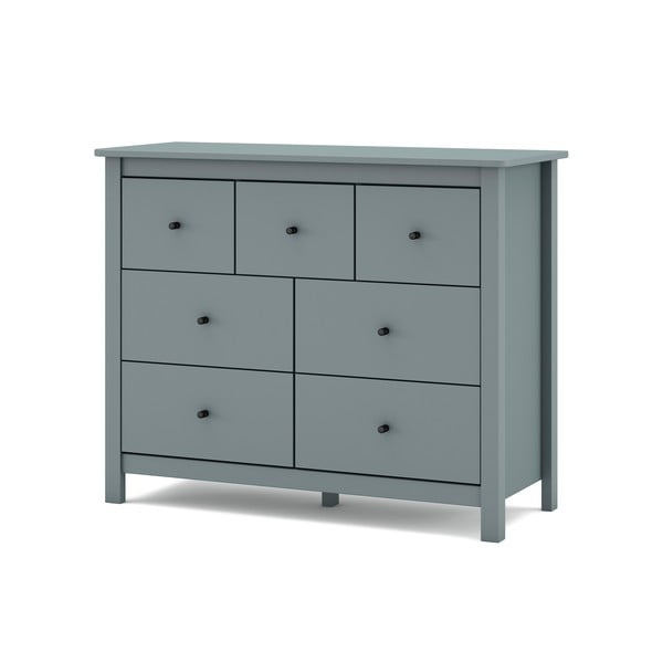 Prašno zelena komoda iz masivnega bora 110x80x40 cm Misti – Marckeric-image-3