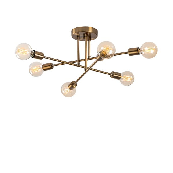 Stropna svetilka v zlati barvi 64x64 cm Flower – Opviq lights-image-2