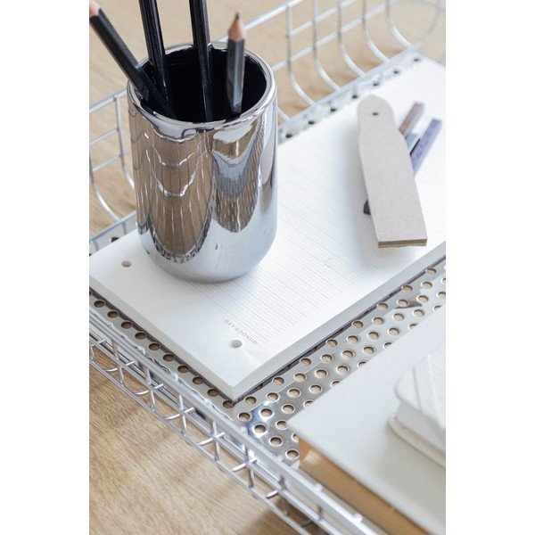 Keramičen lonček za zobne ščetke v srebrni barvi Lotus – Mette Ditmer Denmark-image-2