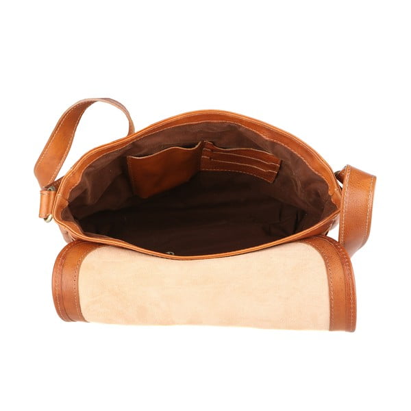 Konjak rjava usnjena torba Chicca Borse Norma-image-2