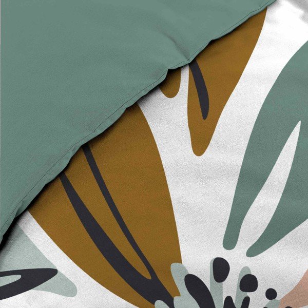 Bela podaljšana bombažna posteljnina za zakonsko posteljo 240x220 cm Octavia – douceur d'intérieur-image-3