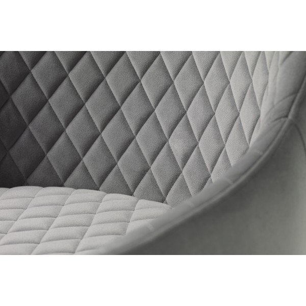 Svetlo siv žameten fotelj Ottowa – Unique Furniture-image-4