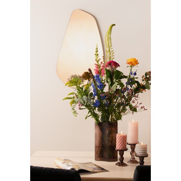 Rjavo stensko ogledalo PT Living Organic Oval, višina 65 cm-image-3