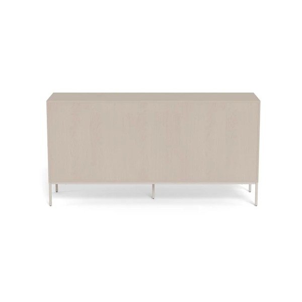 Siva melaminska komoda 157x80x40 cm Palmdale – Actona-image-4