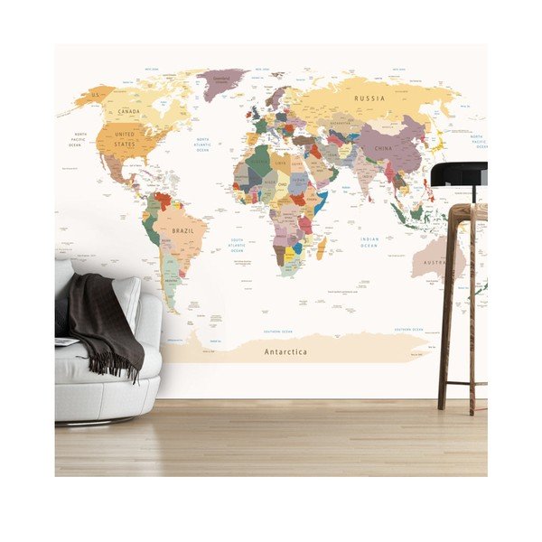 Tapeta Bimago World Map, 300 x 210 cm-image-1