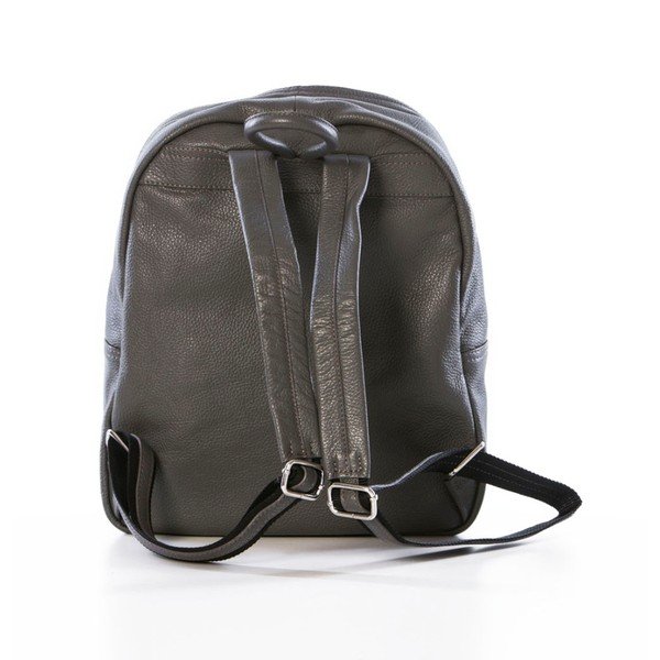 Siv nahrbtnik iz pravega usnja Federica Bassi Sio-image-2