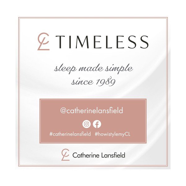 Bela/zelena podaljšana posteljnina za zakonsko posteljo 230x220 cm Scallop Border – Catherine Lansfield-image-4