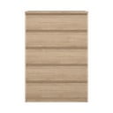 Komoda v hrastovem dekorju 77x111x50 cm Naia – Tvilum