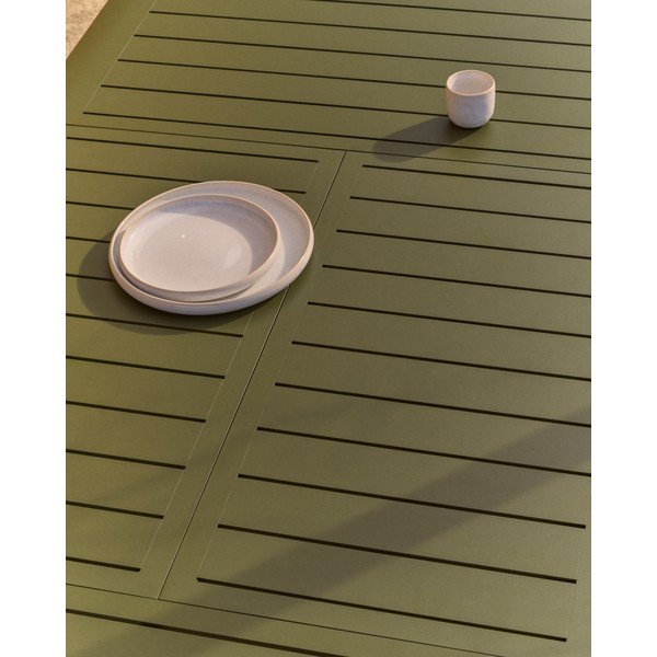 Kovinska vrtna miza 100x205 cm Brela – Kave Home-image-3