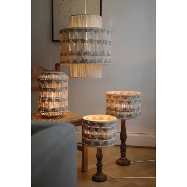 Namizna svetilka s senčilom iz tekstila in jute v rjavi in naravni barvi (višina 62,5 cm) Ano – Markslöjd-image-1