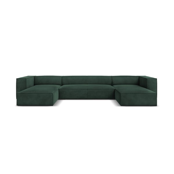 Temno zelena kotna zofa (v obliki črke U) Madame - Windsor & Co Sofas