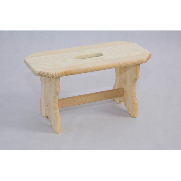 Stolček iz masivnega bora v naravni barvi Forte – Rojaplast-image-1