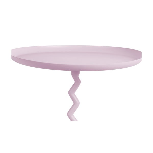 Kovinska okrogla stranska mizica ø 40 cm Zig Zag – Leitmotiv-image-1