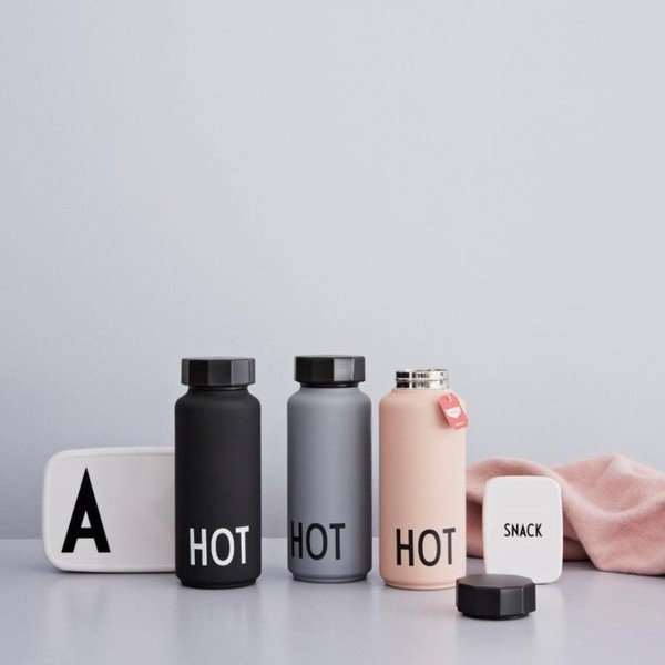 Siva termovka Design Letters Hot, 500 ml-image-1