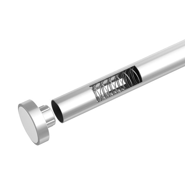 Teleskopska palica v srebrni barvi za kopalnico Wenko Luz, dolžina 110-185 cm-image-4