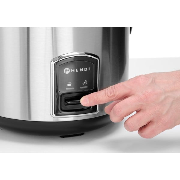 Srebrno-črn kuhalnik riža – Hendi-image-1