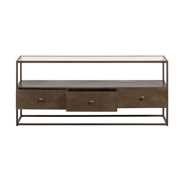 Kovinska TV omarica v zlati barvi 115x50 cm Depart – BePureHome-image-3