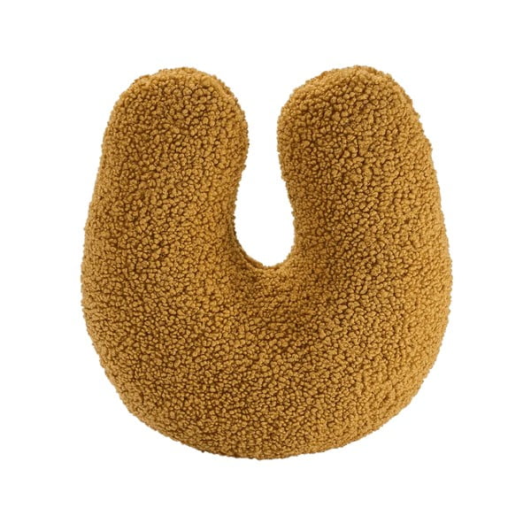 Rjava otroška blazina bouclé U – Wigiwama