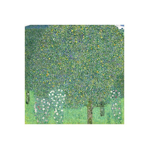 Reprodukcija Gustava Klimta - Rožni grmi pod drevesi, 40 x 40 cm