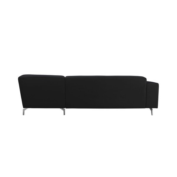 Črna kotna zofa Windsor & Co Sofas Orion, levi kot-image-3