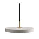 Svetlo siva LED viseča svetilka s kovinskim senčnikom ø 31 cm Asteria Mini – UMAGE