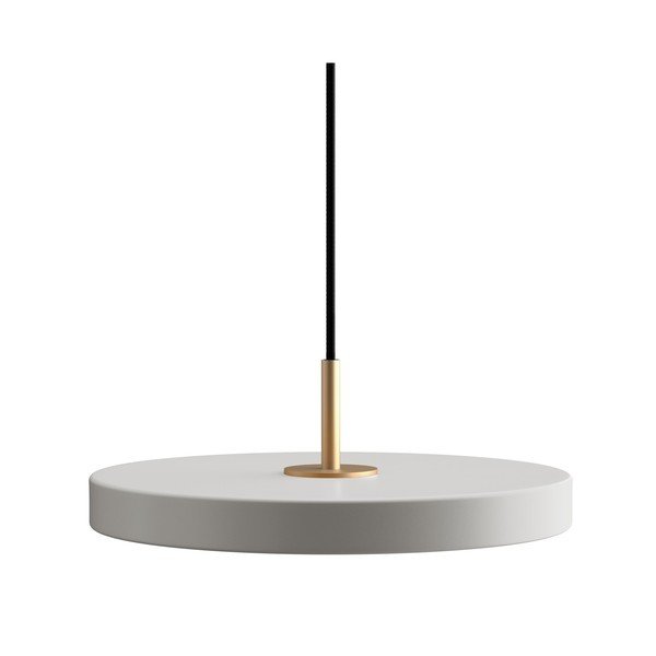 Svetlo siva LED viseča svetilka s kovinskim senčnikom ø 31 cm Asteria Mini – UMAGE