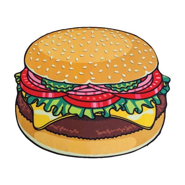 Plažna odeja v obliki burgerja Big Mouth Inc., ⌀ 152 cm